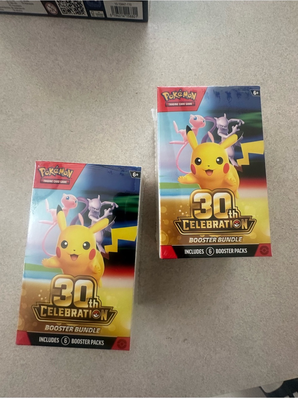 Pokémon TCG - 30th Anniversary Pokemon Booster Bundle - Factory Sealed lot of 2